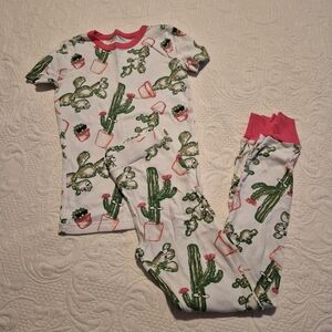 Crewcuts girls size 10 cactus designed 100% cotton pajama set GUC